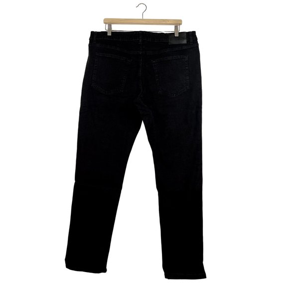 DKNY MEN'S DUANE STRAIGHT FIR-STETCH JEANS- 36X34 - Black Rinse - NWT - Picture 1 of 6